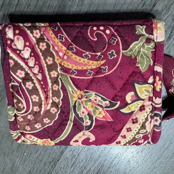Vera Bradley Tri-Fold Wallet – Piccadilly Plum Pattern - Picture 2 of 4